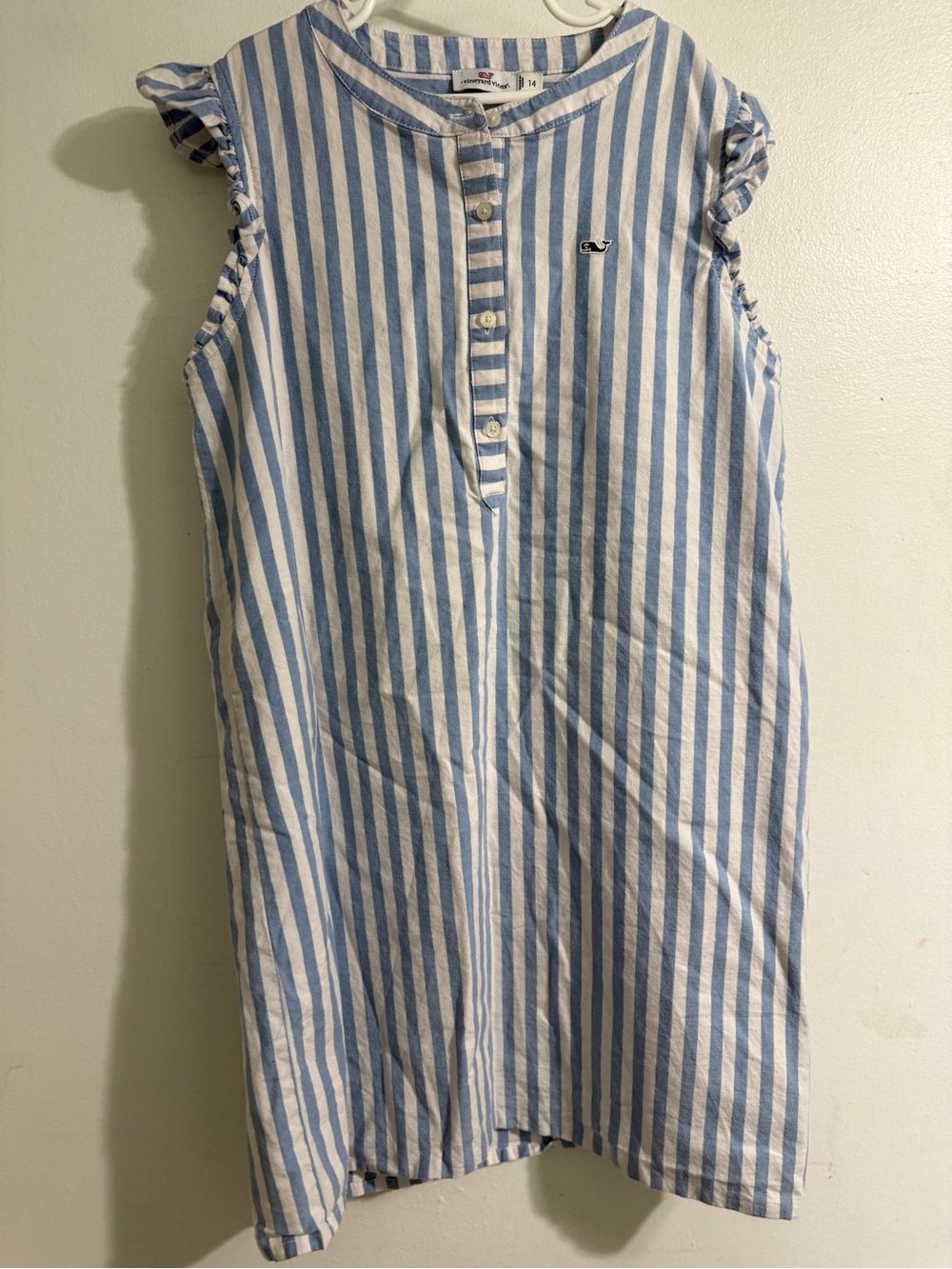 Vineyard Vines Blue and White Striped Girls Dress